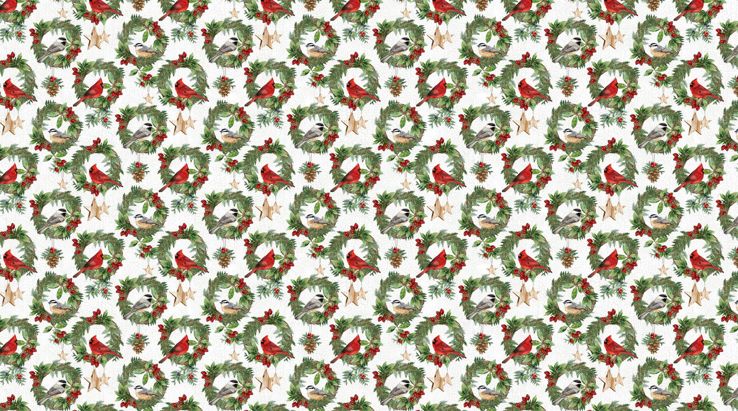 Northcott Winter Song DP27803-10 by Deborah Edwards 100% cotton