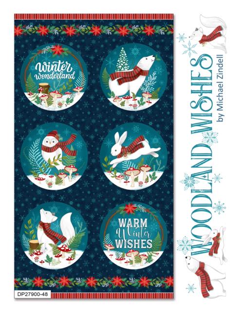 Northcott Woodland Wishes DP27903-24 100% Cotton fabric