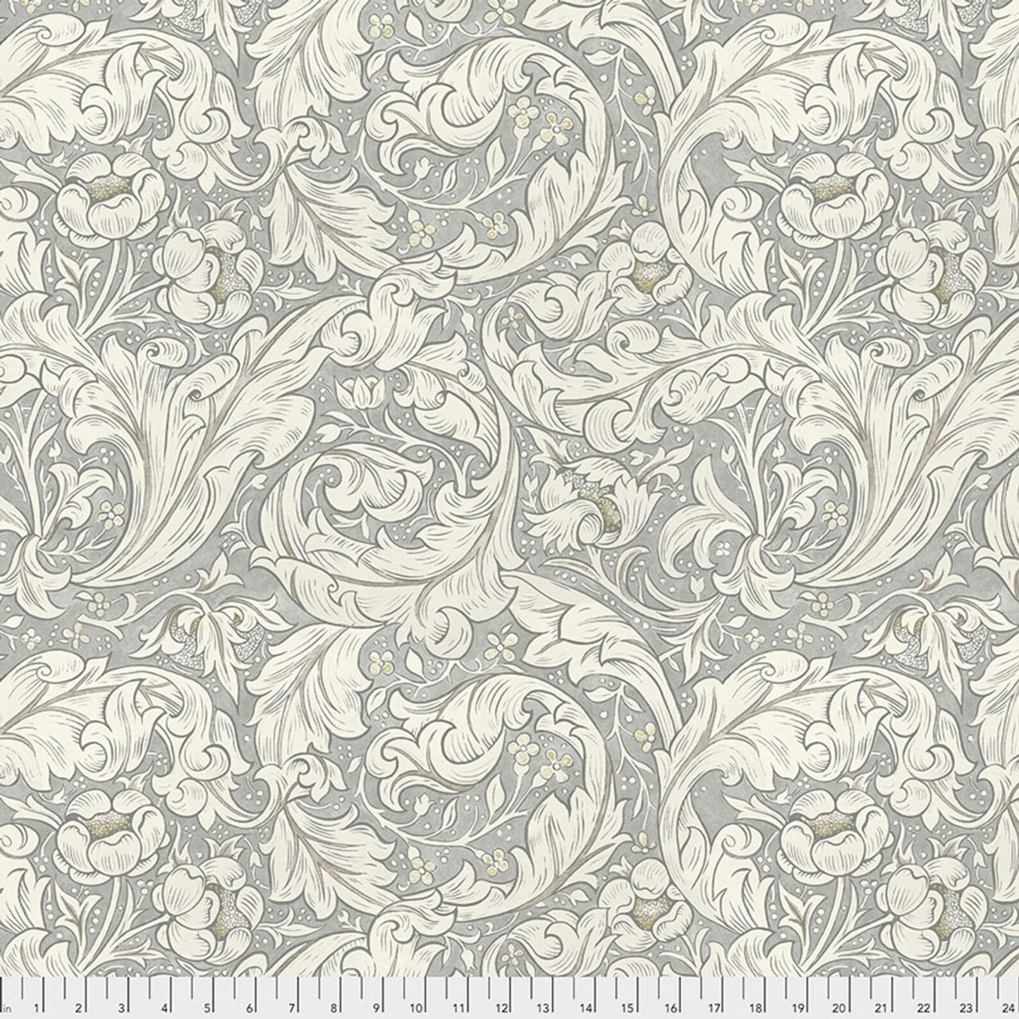 ORIGINAL MORRIS & CO PWWM033.Dove Pure Bachelors Button - Dove from Free Spirit Fabrics 100% Cotton