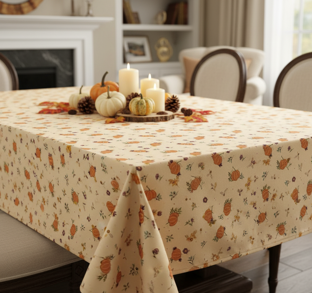 Riley Blake The Awe of Autumn Pumpkins Latte C16192-LATTE 100% cotton with free digital pattern