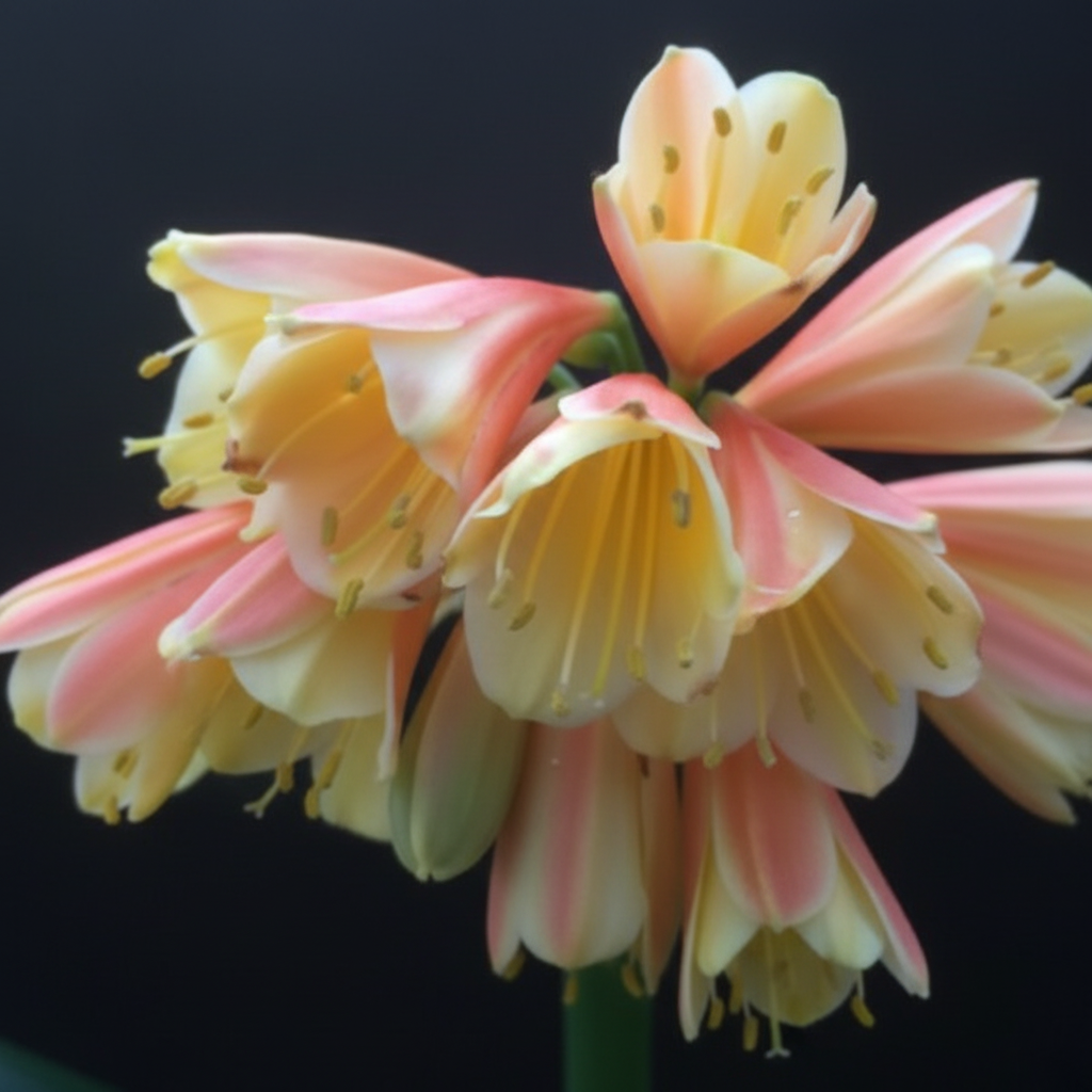 Clivia interspecific hybrid seedling Nimbicola x yellow drop 3-4 leaves one plant