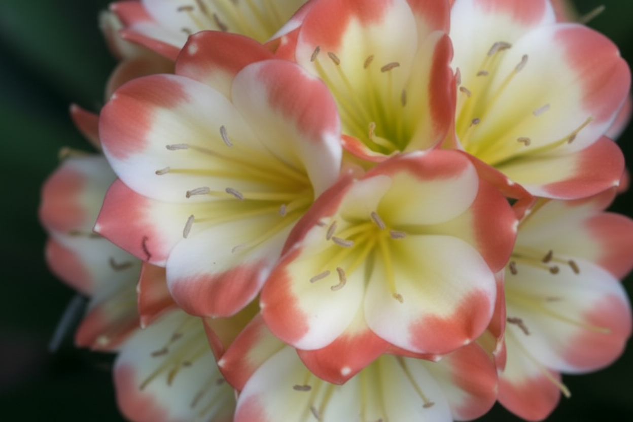 Clivia seedling Tangelo x (Nefertiti Gold compact multitepal Japanese yellow blush) 3-4 inches tall one plant