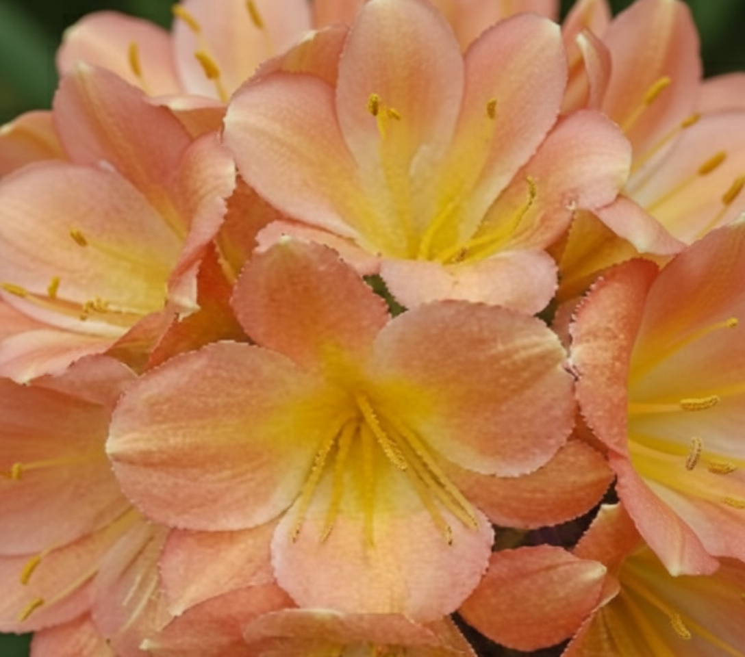Clivia interspecific seedling between Happy Wanderer x Angel's Calling 3-4 leaves one plant