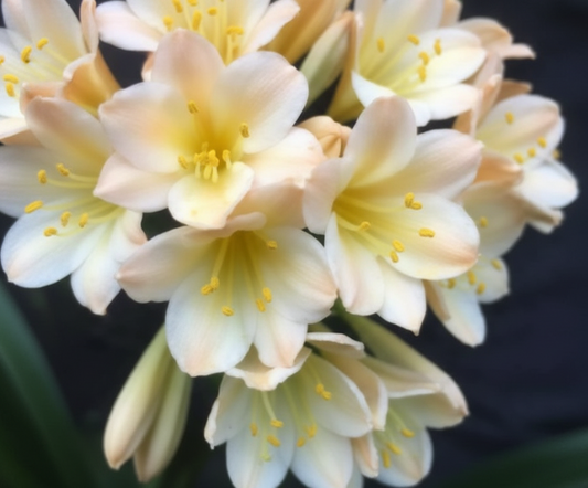 Clivia seedling scented beautiful pink peach Melba Peach x self with fragrance 2 leaves 6 inches tall one plant