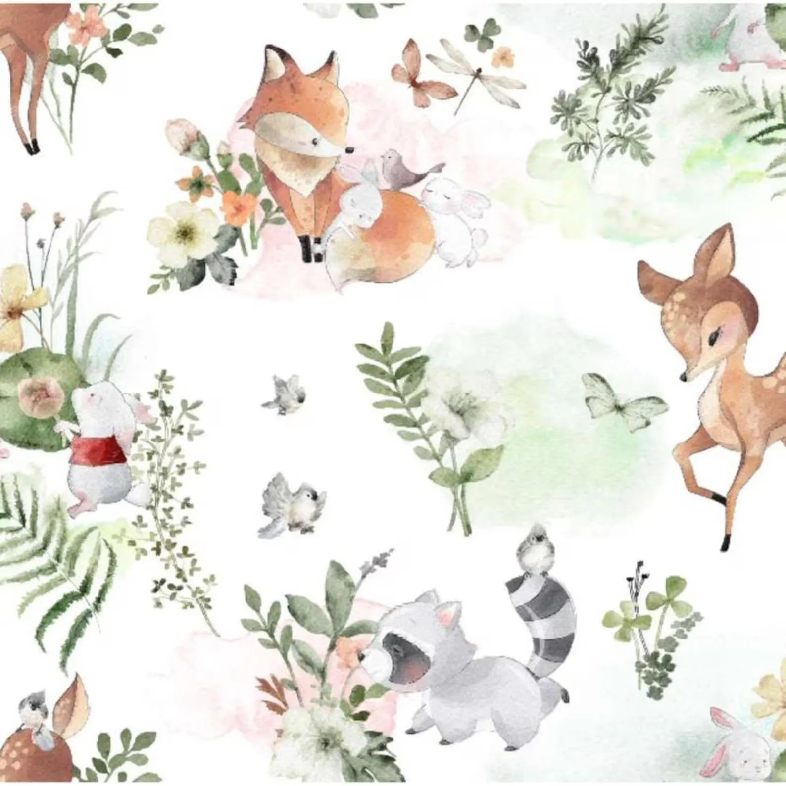 Springs Creative Nursery Flannel SPR80526-G55026 Nature Baby Floral Flannel 100% Cotton fabric