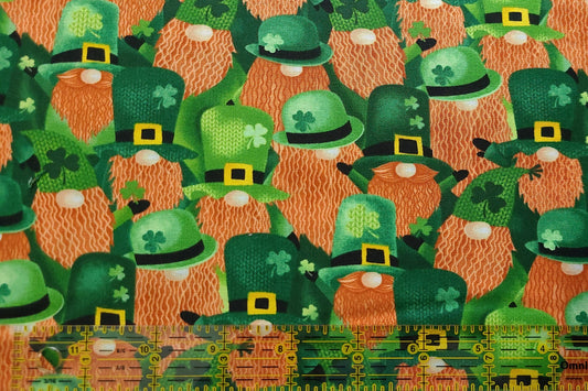 St. Patrick's Day Timeless Treasure Lucky Guy by Gail Cadden Collection C8332 100% Cotton Fabric