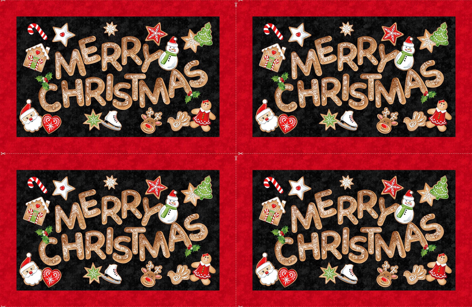 Sugar Coated DP27139-99 Placemat Panel by Deborah Edwards for Northcott Fabrics 28"x44" 100% cotton fabric