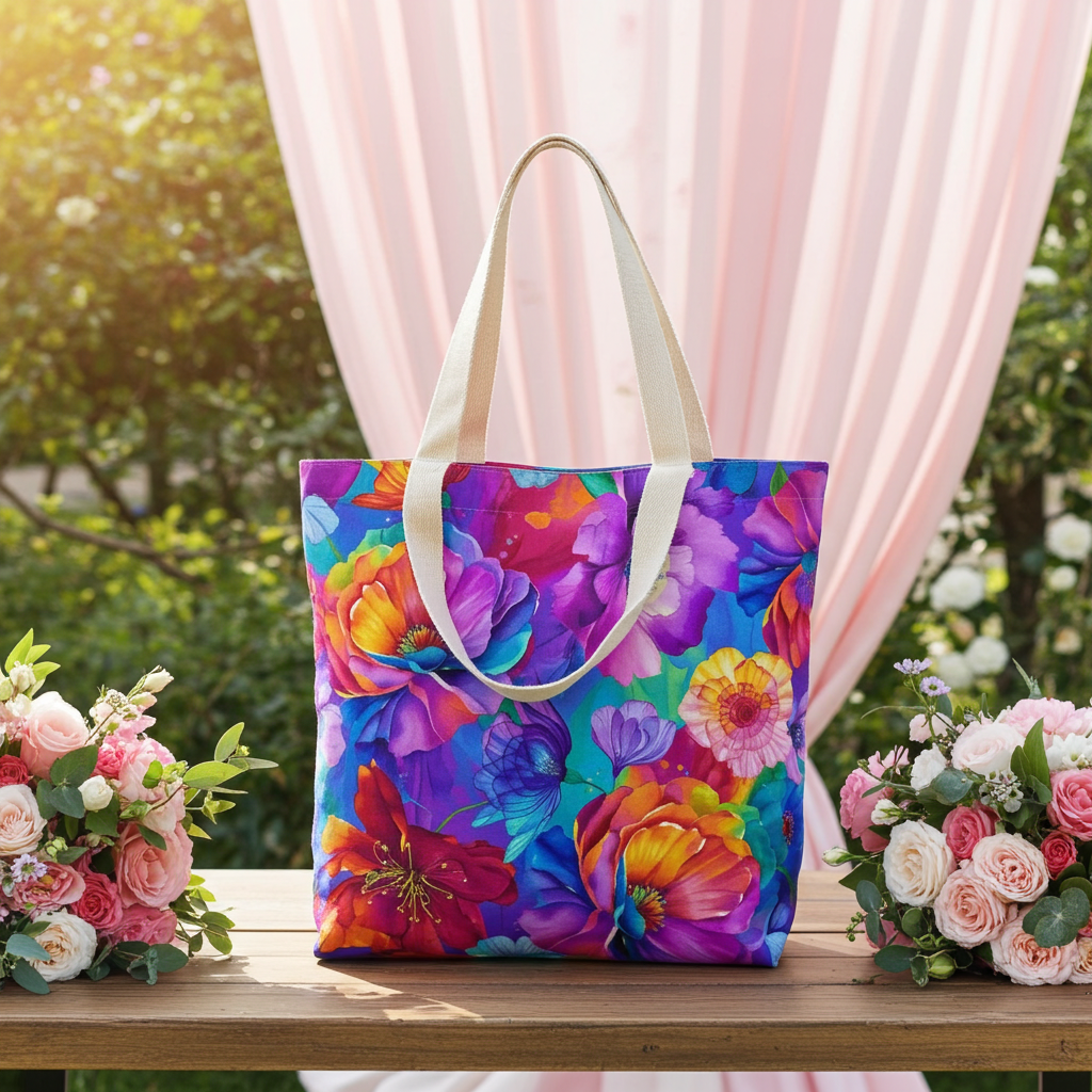 Timeless Treasures Rainbow Florals Flora-CD3817  Multi Chong-A Hwang For Collection Petal Power digital print 100% Cotton Fabric