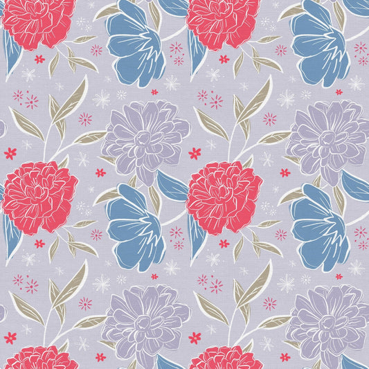 Visions Silhouette Bloom from Paintbrush Studio Fabric PSF120-23631 100 percent cotton OEKO-TEX certified fabric Pink Pop