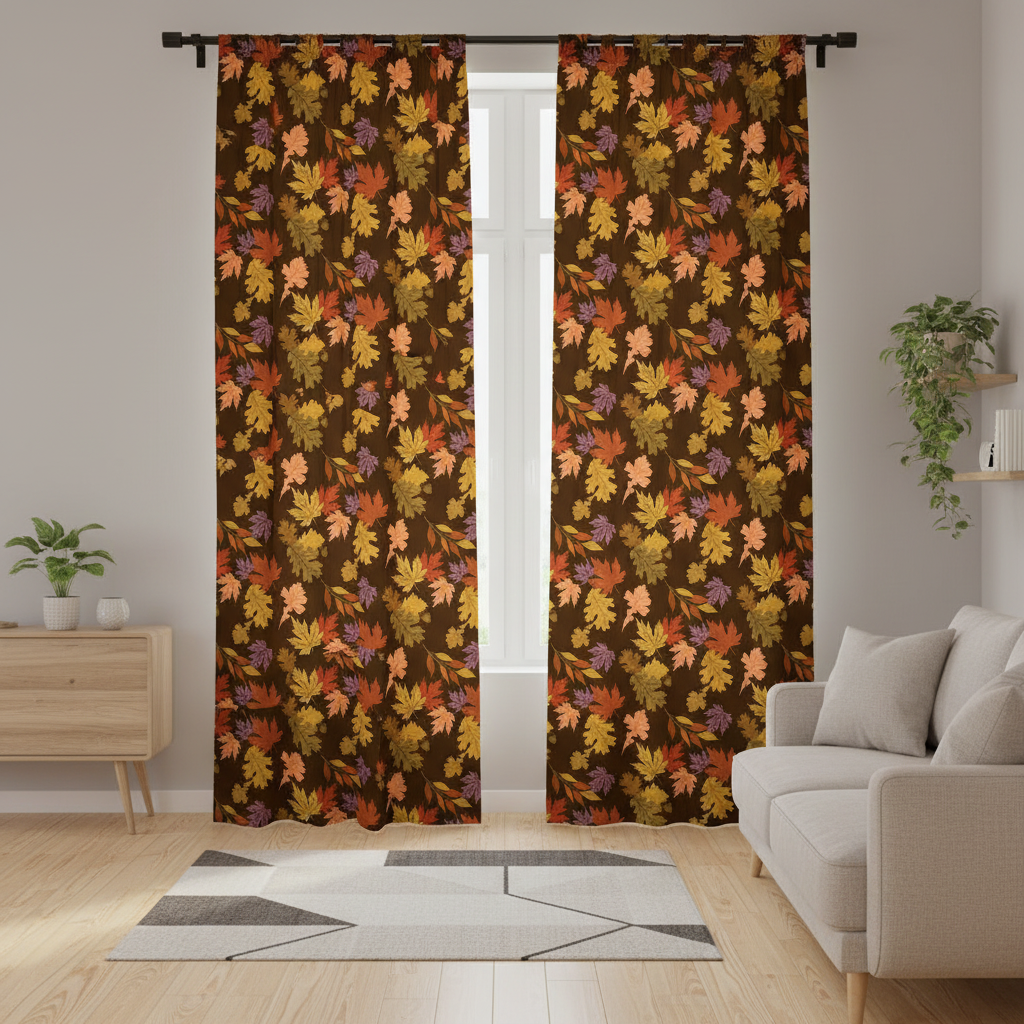 Riley Blake Wide Back The Awe of Autumn Leaves Brown WB16199-BROWN 107-108" wide 100% cotton