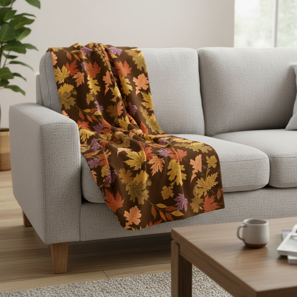 Riley Blake Wide Back The Awe of Autumn Leaves Brown WB16199-BROWN 107-108" wide 100% cotton