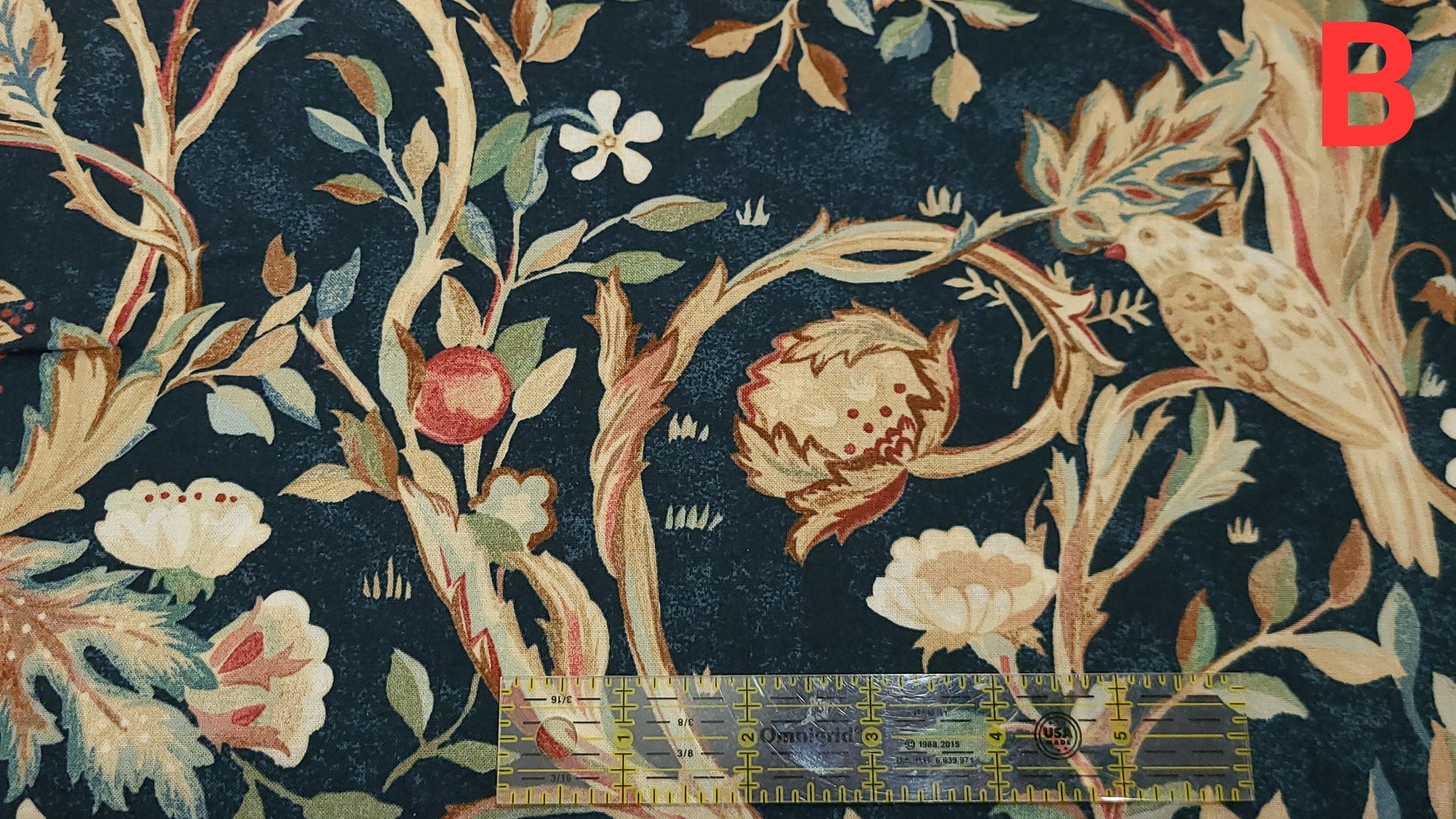 Orkney collection by The Original Morris & Co. Melsetter Indigo Theodesia Wilhemina Brophy Trellis Seasons lemon tree 100% Cotton