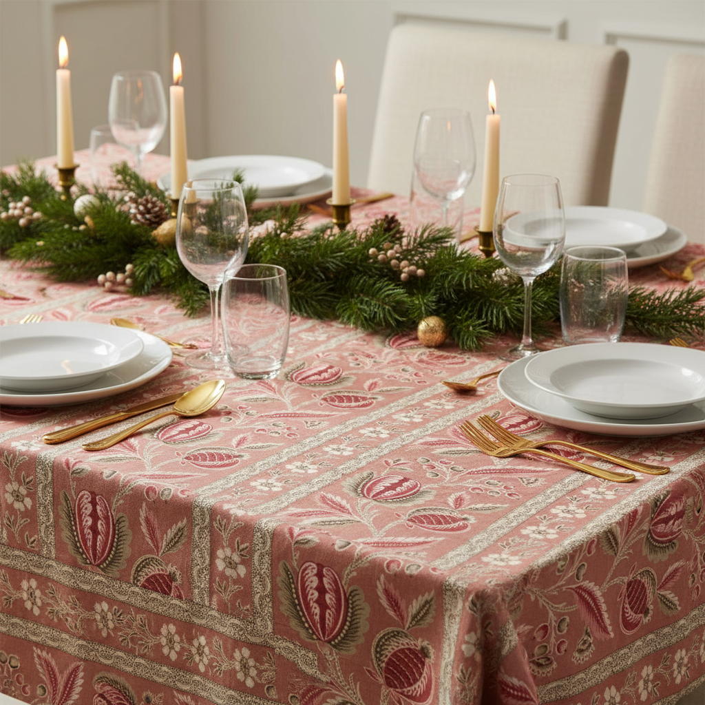 Moda Fabrics Chateau De Chantilly Clay Picardy Florals Stripe 13940 15 by French General 100% quilting  Cotton fabric