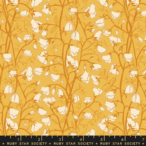 Moda Fabrics Verbena Sweet Peas Butter RS6033 12 Ruby Star Society 100%  quilting Cotton fabric