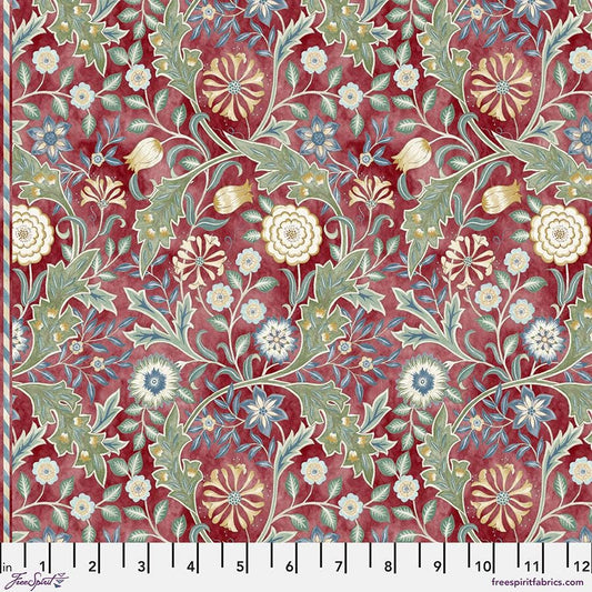 SM Wilhelmina - Crimson PWWM136.CRIMSON The Oxford Holiday Collection by The Original Morris & Co. Free Spirit 100% Cotton fabric
