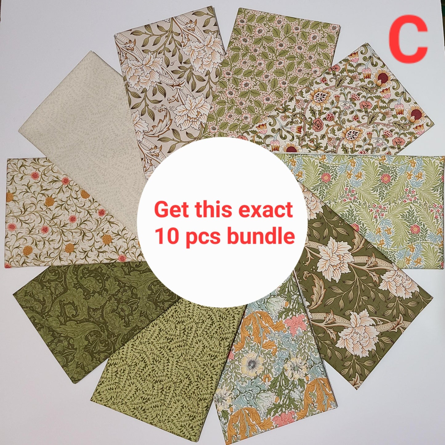 Morris Manor Fat Quarter Bundles CUT IN SHOP by Barbara Brackman for Moda Fabrics  100%  quilting Cotton fabric Pre-cut