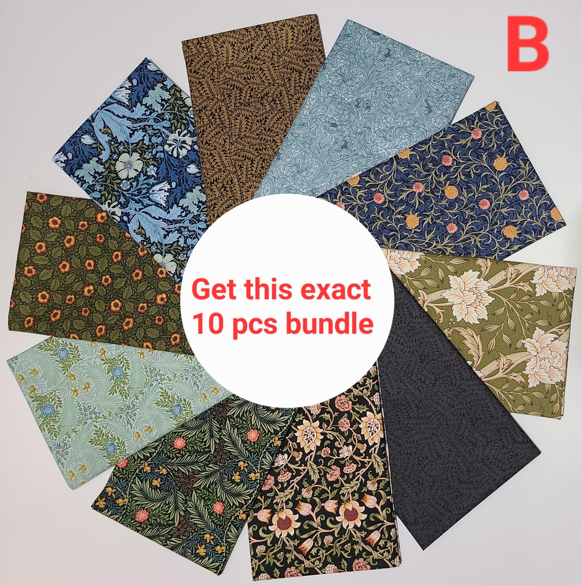Morris Manor Fat Quarter Bundles CUT IN SHOP by Barbara Brackman for Moda Fabrics  100%  quilting Cotton fabric Pre-cut