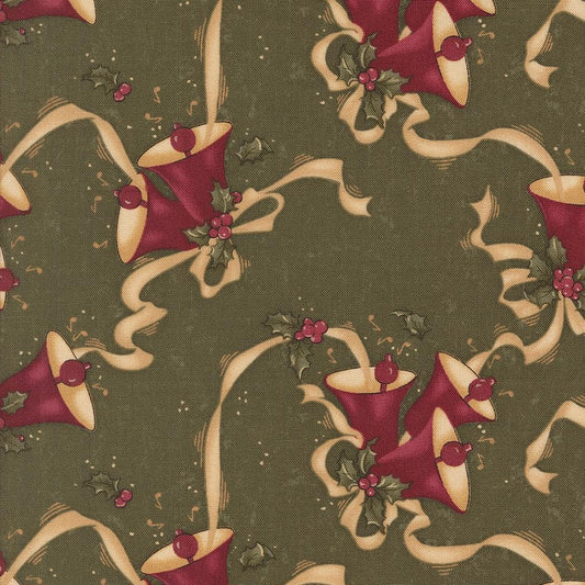 Moda Fabrics Kansas Troubles A Vintage Christmas Green 9781 15 quilting 100% Cotton fabric