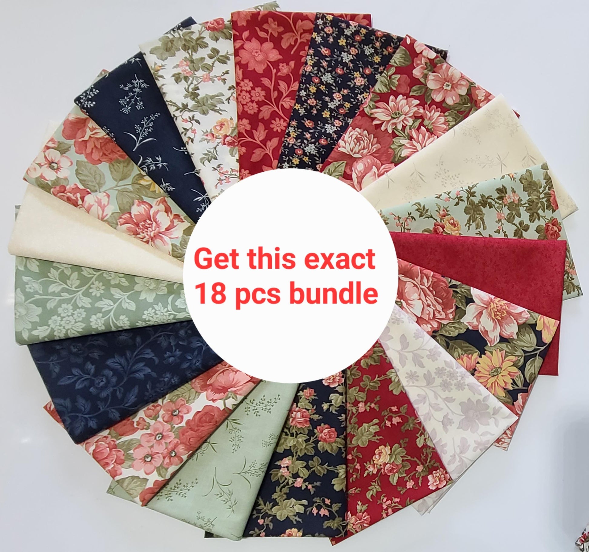 Moda Ambiance Fat Quarters bundles Assorted Floral bt 3 sisters quilting 100% Cotton Fabrics