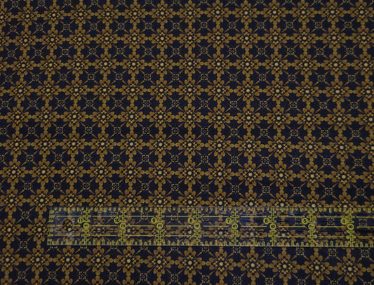 Timeless treasures geo floral FLEUR-CD3188 BLACK 100% Cotton fabric