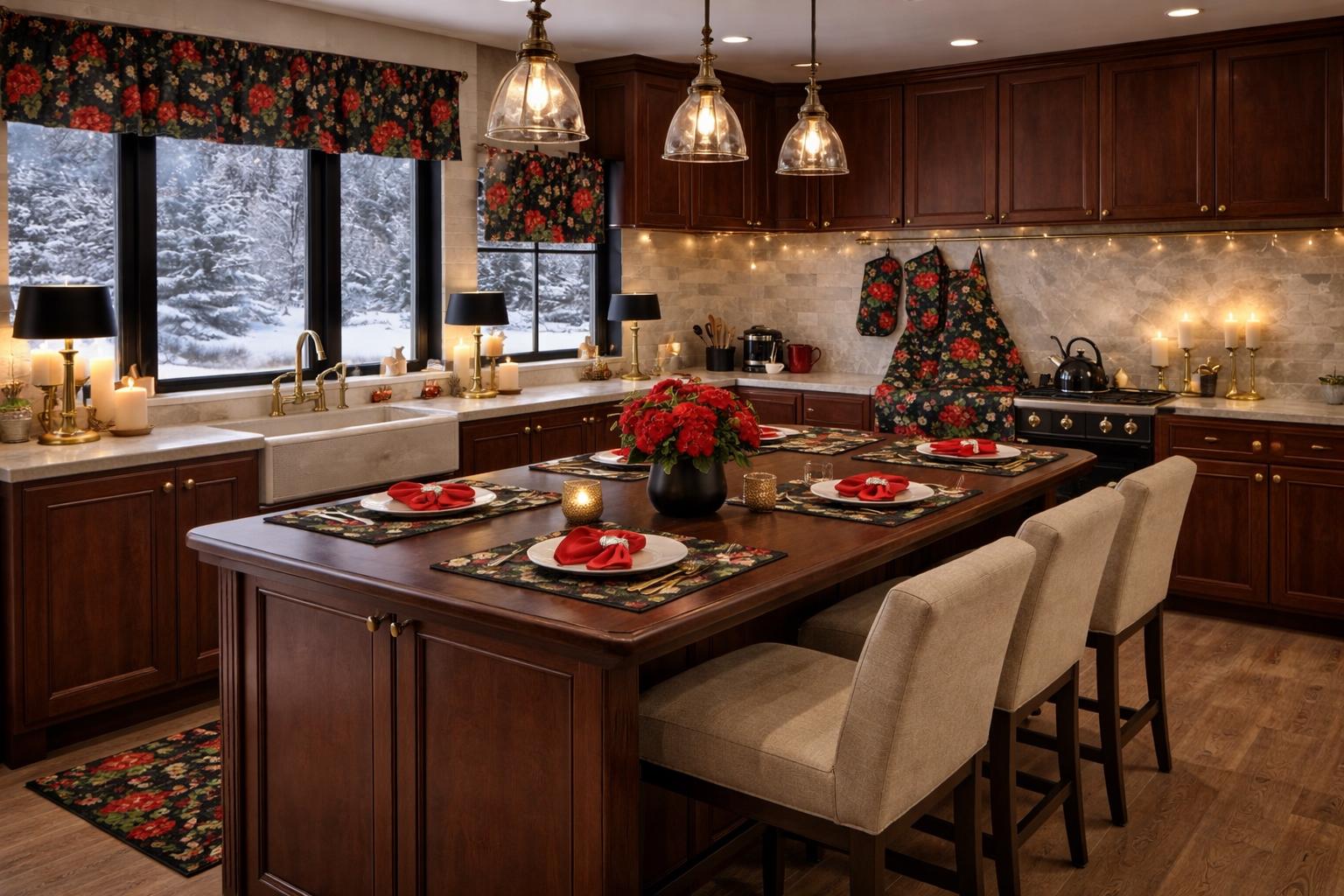 Timeless treasures scarlet beauty  Greaniums and Daisies FLEUR-CD3185 BLACK 100% Cotton fabric