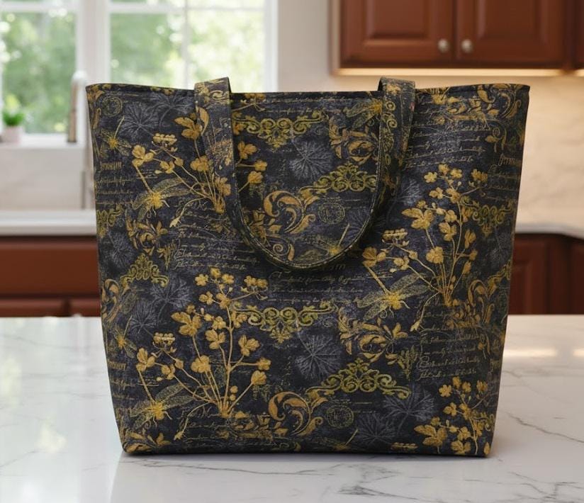 Timeless treasures scarlet beauty  text and floral FLEUR-CD3182 BLACK 100% Cotton fabric