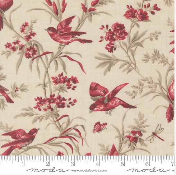 Moda Fabrics Joie De Vivre Pearl 13983 11 100% Cotton quilting fabric