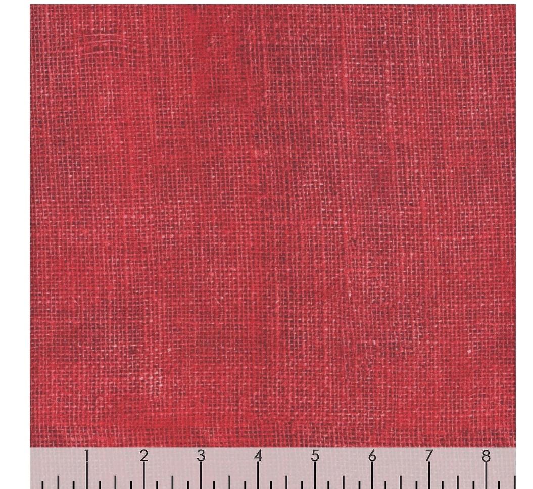 Timeless Treasures Fabrics Red Burlap Texture CD-3149 100% Cotton fabric