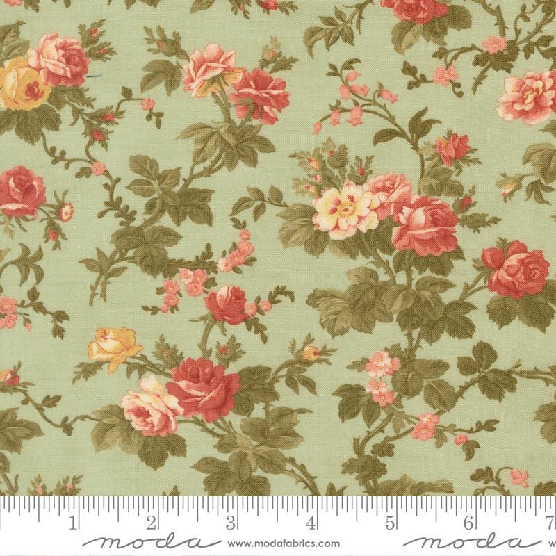 Moda Fabrics Ambiance Mist 44413 14 by 3 Sisters floral 100% Cotton quilting fabric