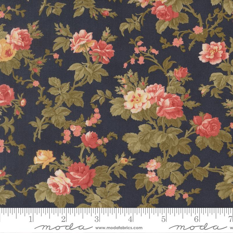 Moda Fabrics Ambiance Midnight 44413 16 by 3 Sisters floral 100% Cotton quilting and apparel fabric