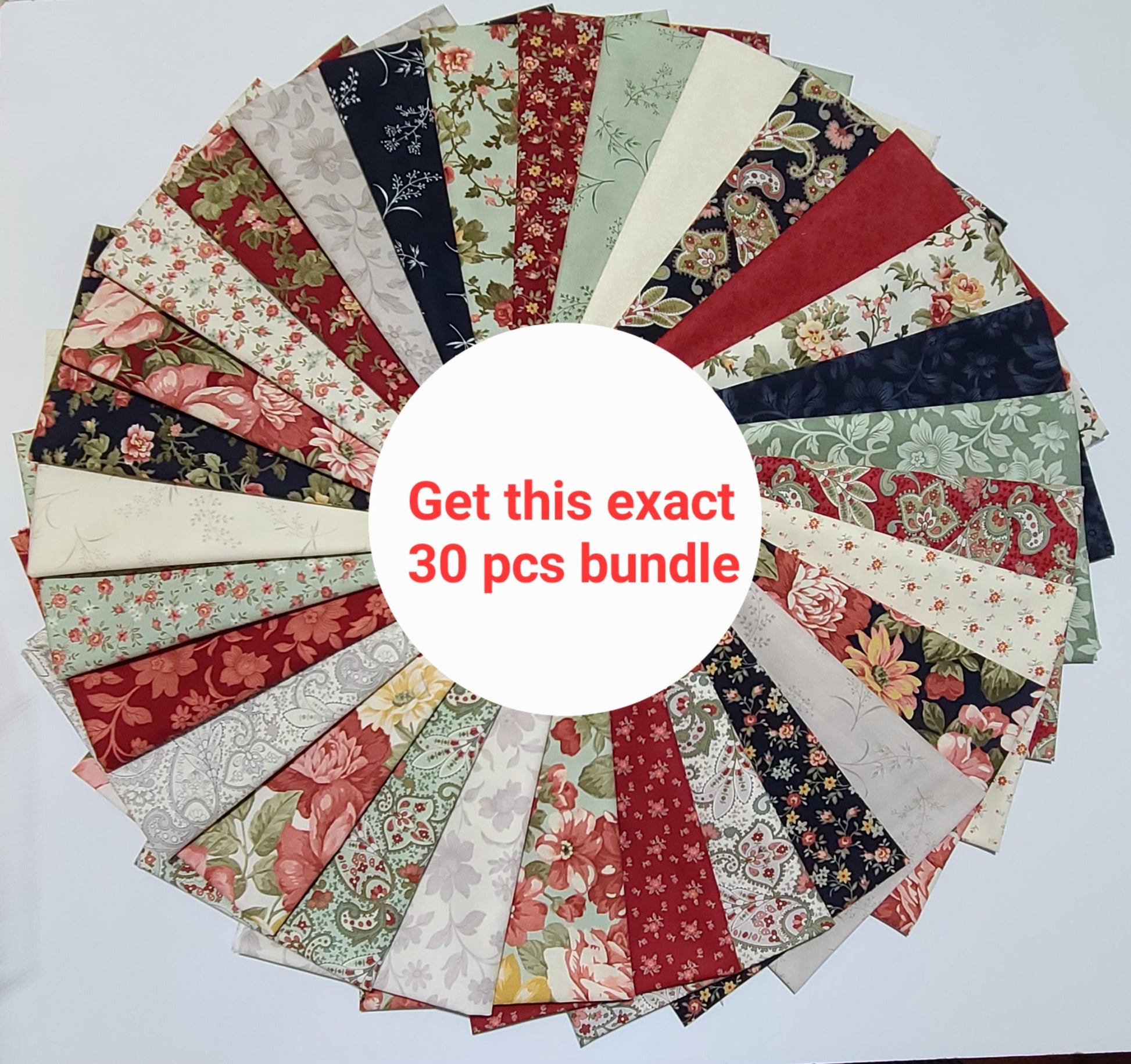 Moda Ambiance Fat Quarters bundles Assorted Floral bt 3 sisters quilting 100% Cotton Fabrics