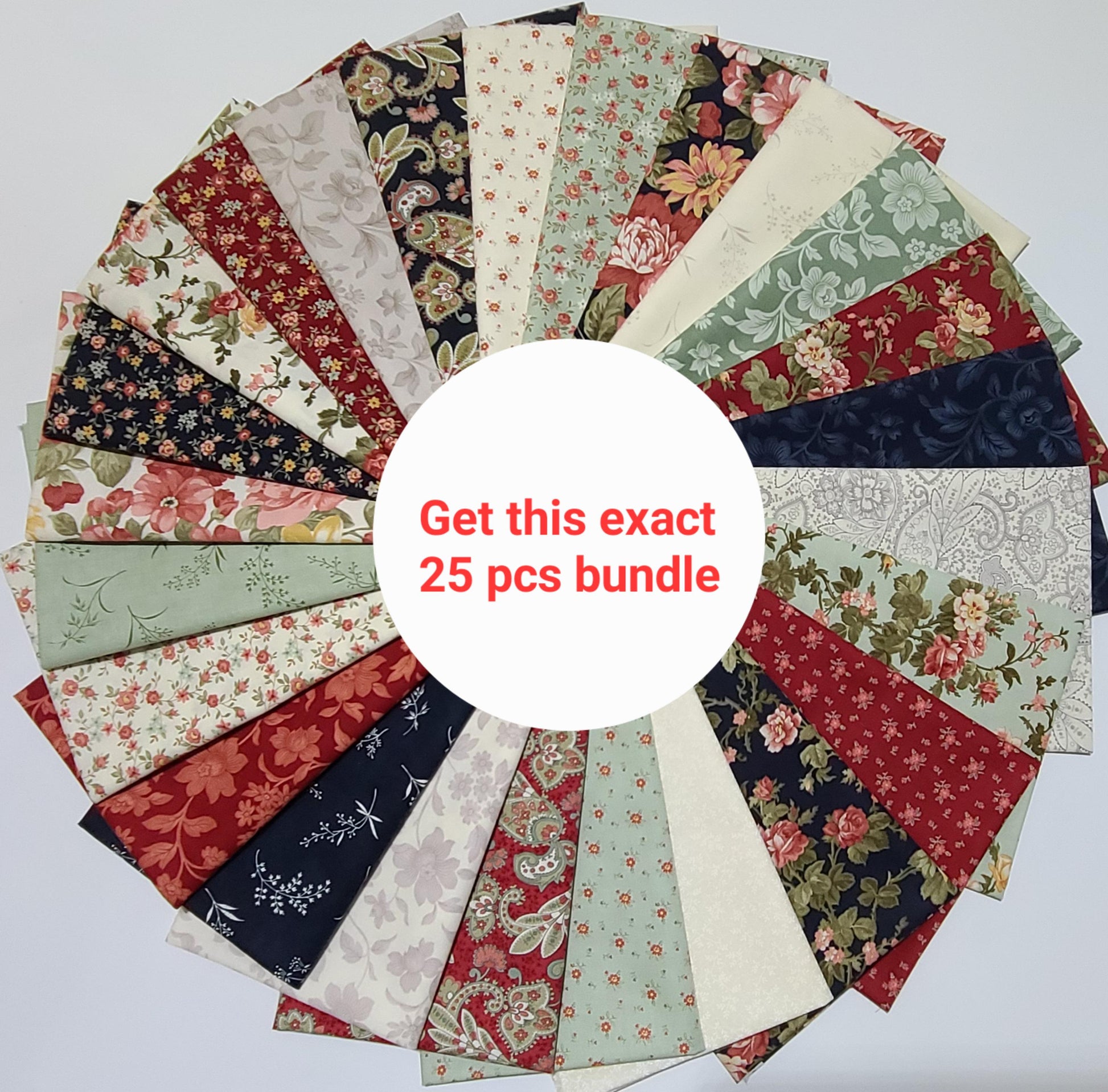 Moda Ambiance Fat Quarters bundles Assorted Floral bt 3 sisters quilting 100% Cotton Fabrics