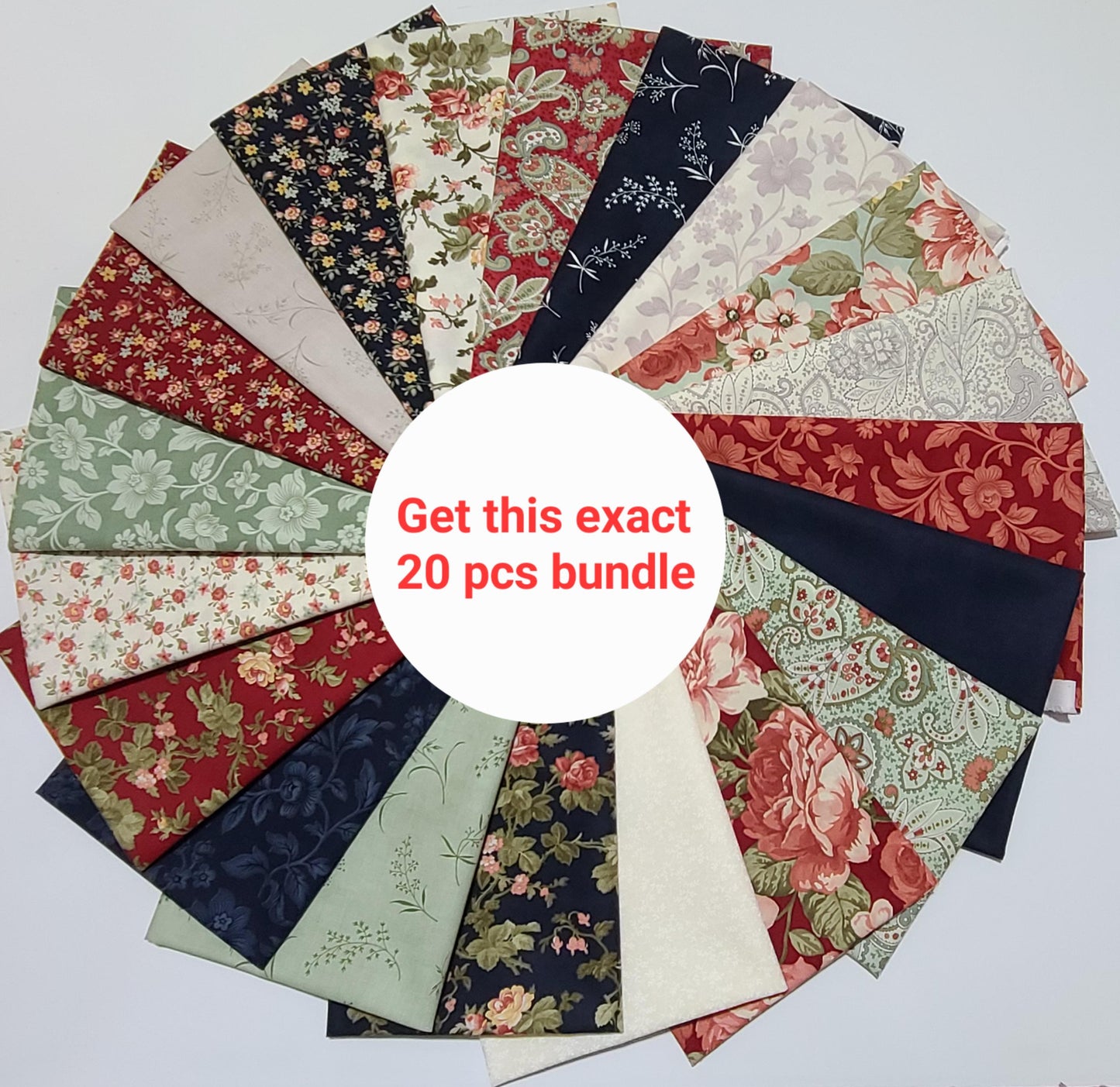 Moda Ambiance Fat Quarters bundles Assorted Floral bt 3 sisters quilting 100% Cotton Fabrics