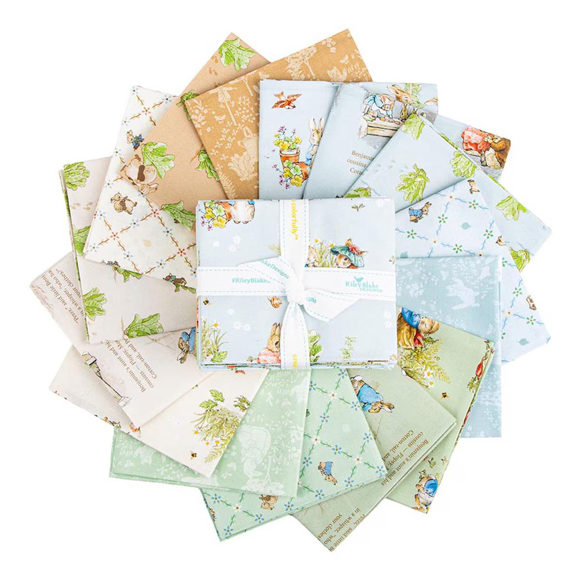 Peter Rabbit™ and Benjamin Bunny™ Fat Quarter Bundle 15 pcs FQ-17250-15 from Riley Blake 100% Cotton fabric Pre-cut