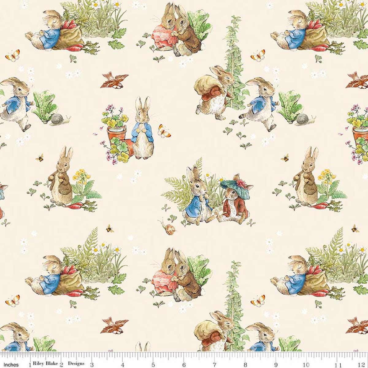 Peter Rabbit™ and Benjamin Bunny™ 10" Stacker 10-17250-42from Riley Blake 100% Cotton fabric Pre-cut