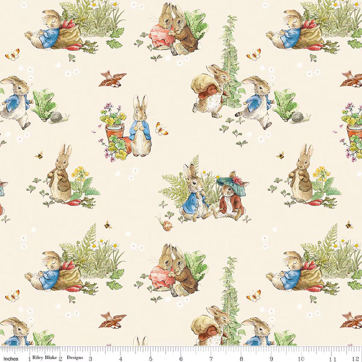 Peter Rabbit™ and Benjamin Bunny™ Fat Quarter Bundle 15 pcs FQ-17250-15 from Riley Blake 100% Cotton fabric Pre-cut