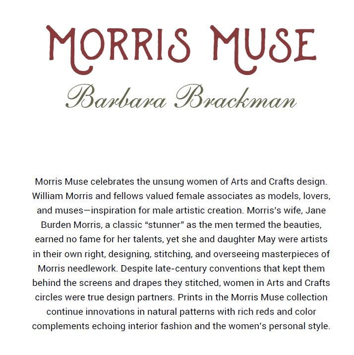 Morris Muse Layer Cake 13380LC Pre-cut 42 pcs 10" x 10" by Barbara Brackman 100% cotton
