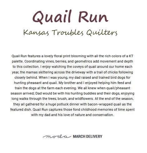 Moda Fabrics Kansas Troubles Quail Run Grass 9834 15