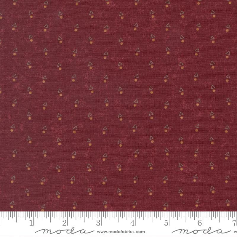 Moda Fabrics Kansas Troubles Quail Run Brick 9836 13