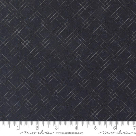 Moda Fabrics Kansas Troubles Quail Run Indigo 9837 14