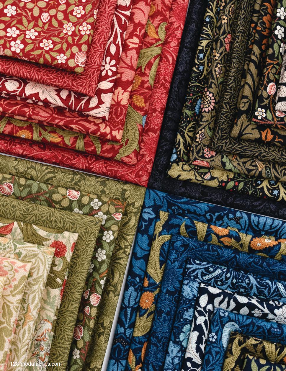 Moda Fabrics Morris Muse Twilight 13385 14 by Barbara Brackman 100% Cotton