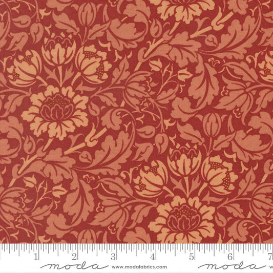 Moda Fabrics Morris Muse Russet 13384 16 by Barbara Brackman 100% Cotton