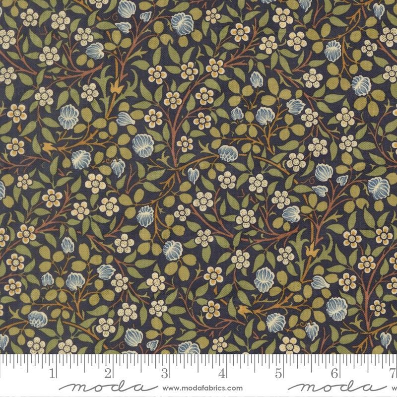 Moda Fabrics Morris Muse Twilight 13385 14  by Barbara Brackman 100% Cotton