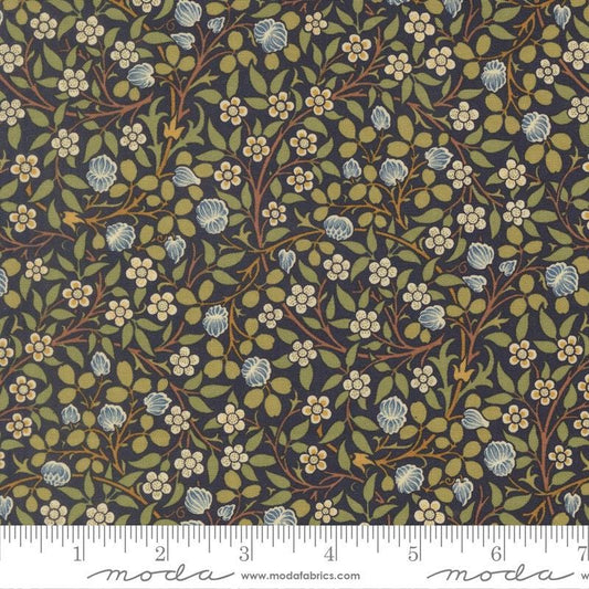 Moda Fabrics Morris Muse Twilight 13385 14 by Barbara Brackman 100% Cotton