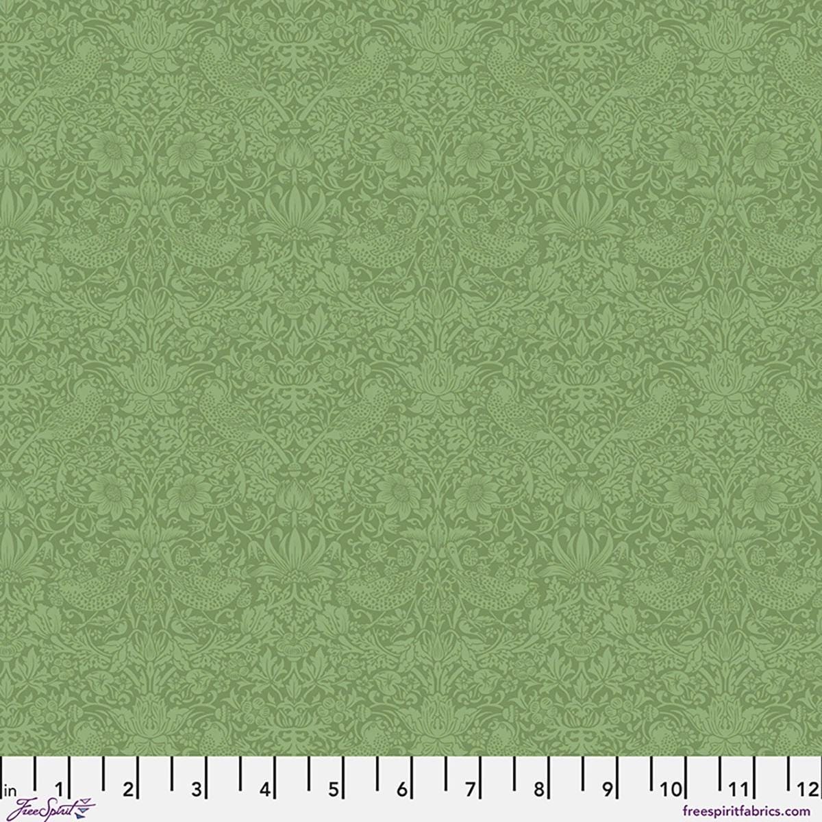 ORIGINAL MORRIS Tonal Strawberry Thief The Trellis Palette PWWM153.HERBALL Free Spirit William Morris cotton fabric