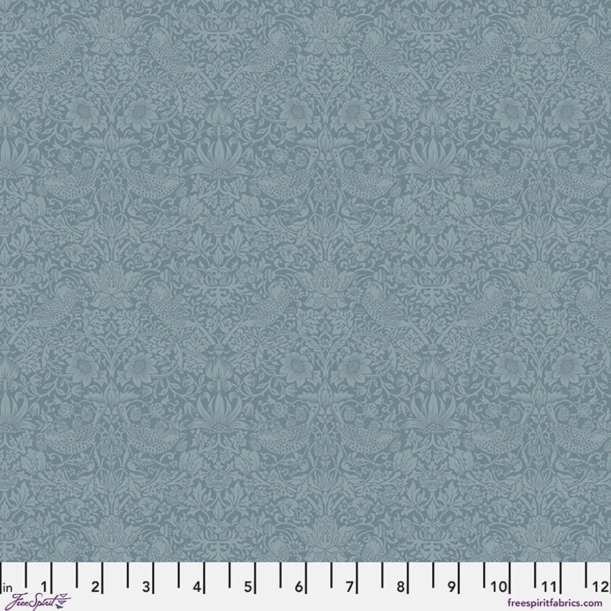 ORIGINAL MORRIS Tonal Strawberry Thief The Trellis Palette River Wandle PWWM153.RIVERWANDLE Free Spirit William Morris cotton fabric