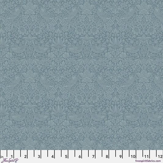 ORIGINAL MORRIS Tonal Strawberry Thief The Trellis Palette River Wandle PWWM153.RIVERWANDLE Free Spirit William Morris cotton fabric