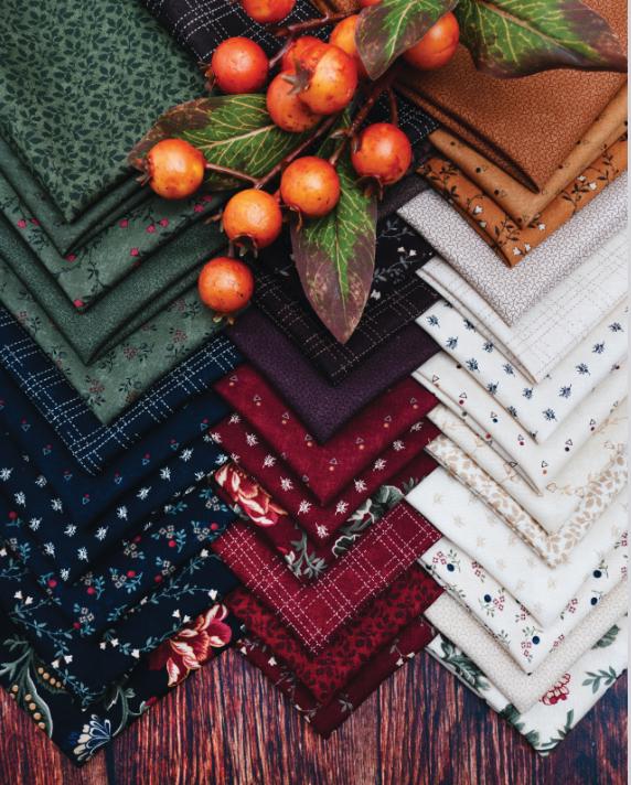 Moda Fabrics Kansas Troubles Quail Run Amber 9838 12