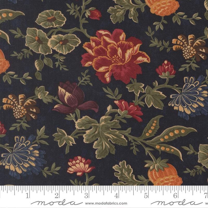 Moda Fabrics Kansas Troubles Quail Run Indigo 9830 14