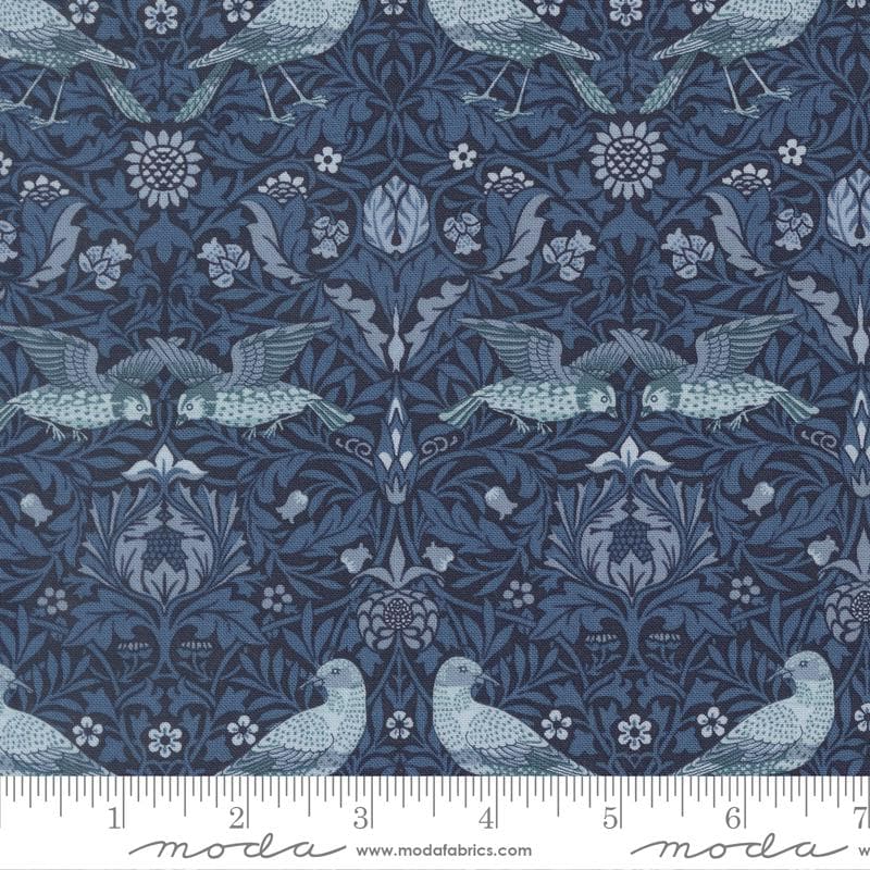 Moda Fabrics Morris Muse Twilight 13381 15   by Barbara Brackman 100% Cotton